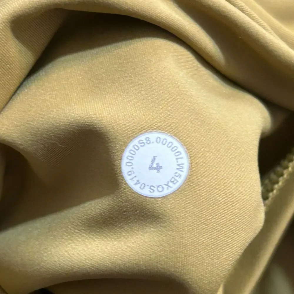 Lululemon Fast and Free Tight II Non-Reflective Nulux Leggings Sze 4 Golden Lime